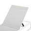 Chaise longue d'extérieur réglable à 5 niveaux, structure et filet en aluminium, conception ergonomique confortable, support de poids de 400 lb, convient au salon de plage avec patio idéal, bord de piscine, jardin, plage