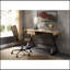 Bureau d'écriture rectangulaire en aluminium doré