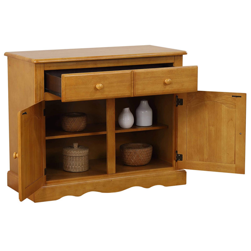 Ariyona Dining Cabinet, Rich Honey Light Oak