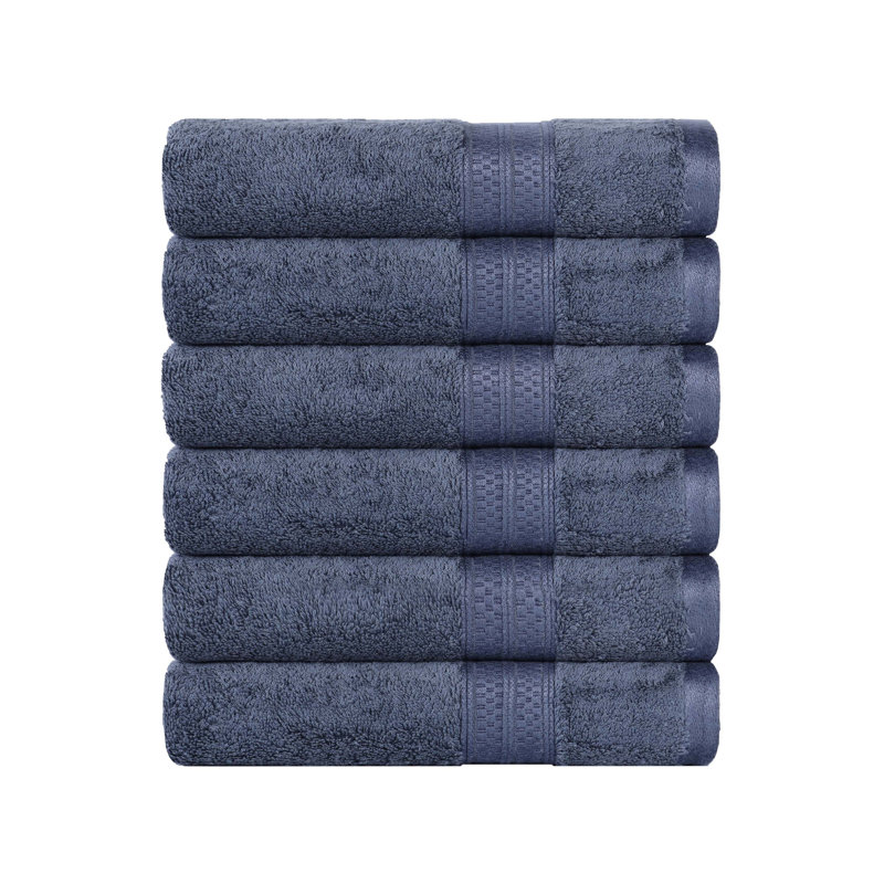 Nolhan 60% Cotton and 40% Rayon from Bamboo Hand Towel Set, River Blue