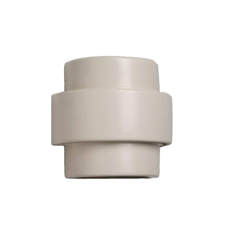 Applique murale Chiyeko en céramique, ampoule DEL incluse, H 10 po x l 10 po x P 6 po, Blanc mat