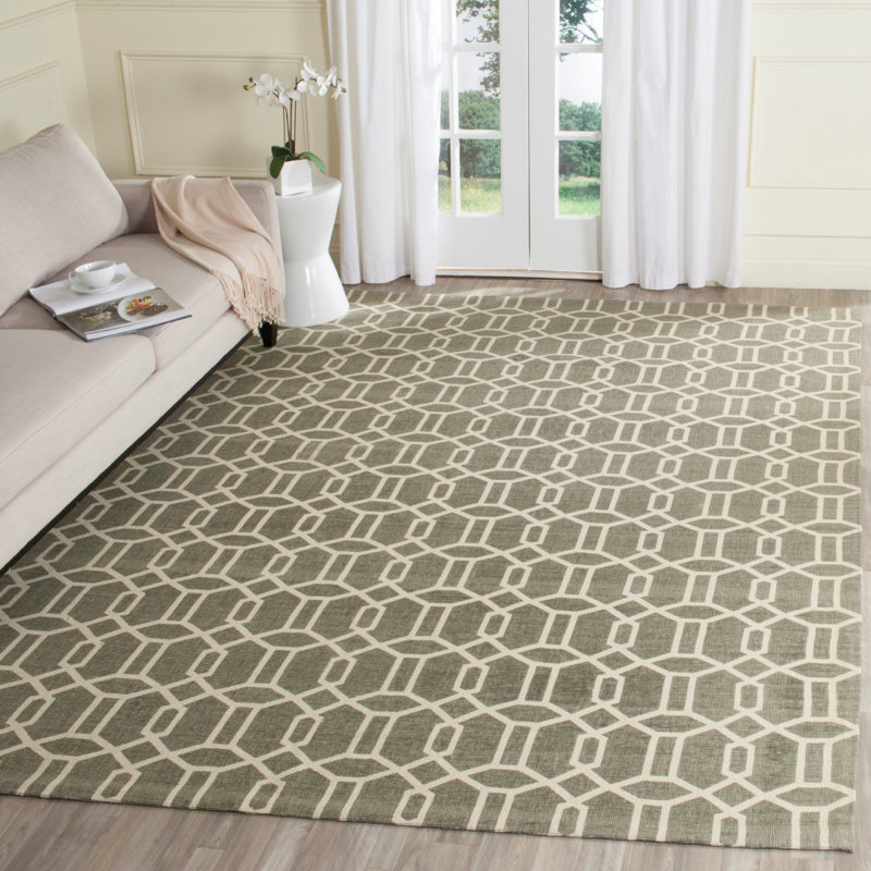 Charing Cross Cedar Brook Hand Loomed Jute Geometric Rug, Rectangle 8' x 10'