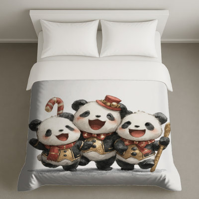 Cute Panda Trio Duvet Covers