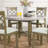 Marble Top Round Dining Table