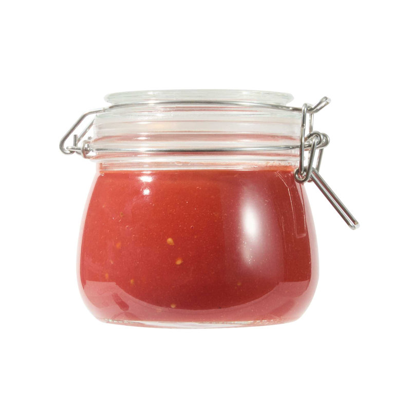  Pot en verre - 24 unités - Pot de rangement en verre 18 oz Vetri, avec couvercle à charnière, transparent, lavable au lave-vaisselle