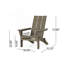 Chaise Adirondack pliable de conception rustique-801276125