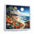 White Floater Framed
