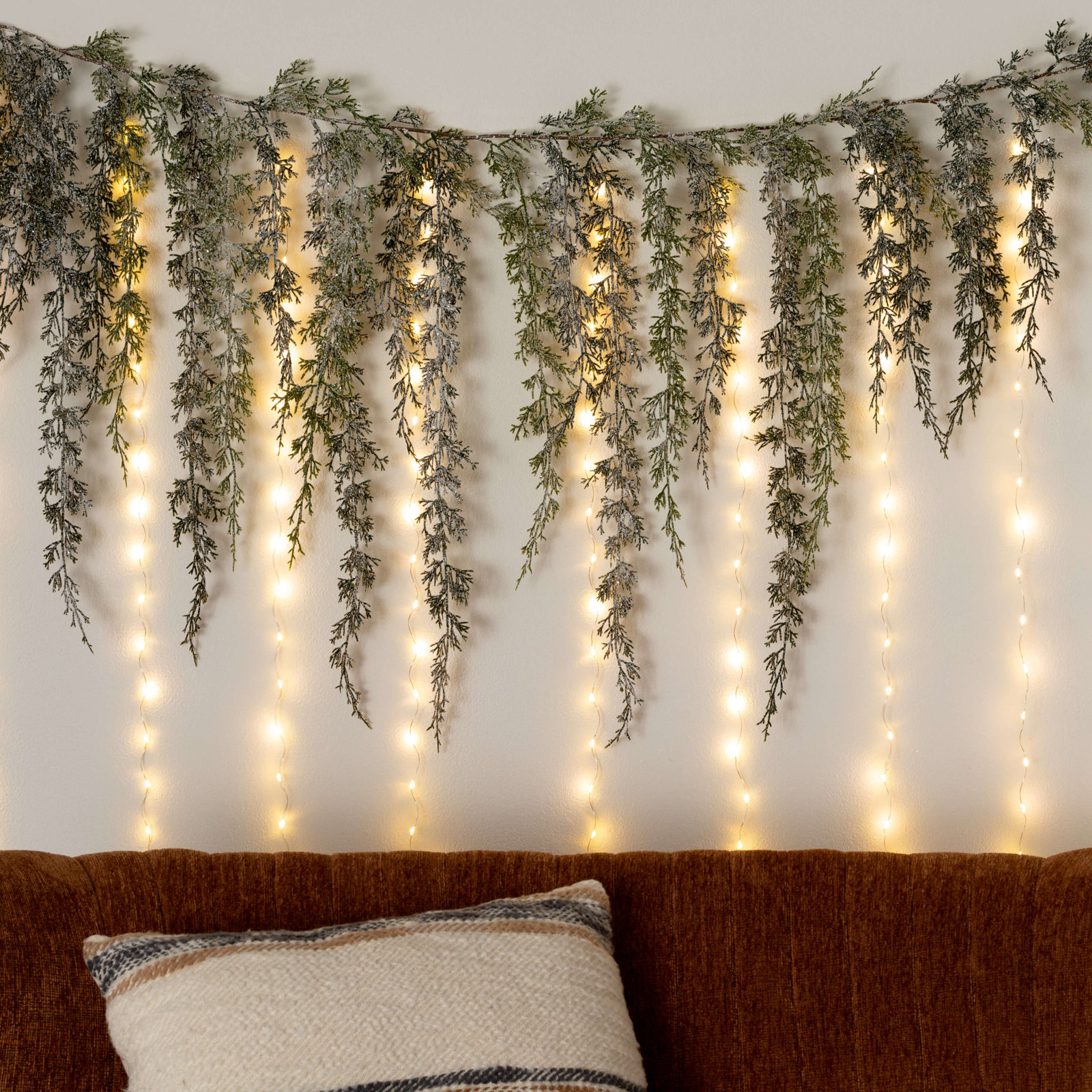 84" Christmas Warm White Curtain Light