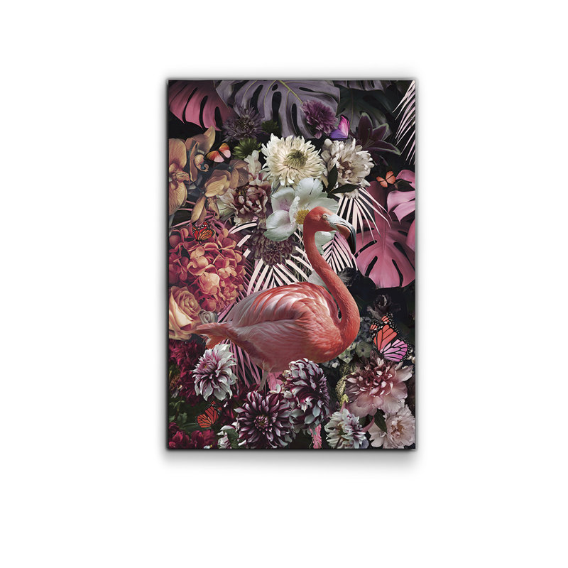 Flamenco - No Frame Print on Glass