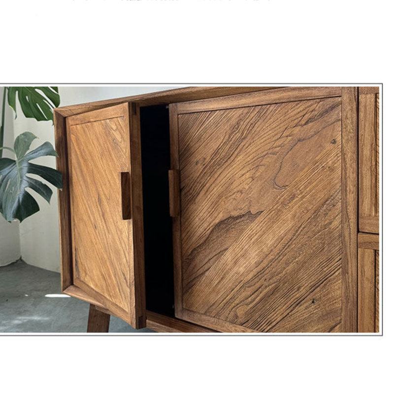 Buffet rétro en bois massif