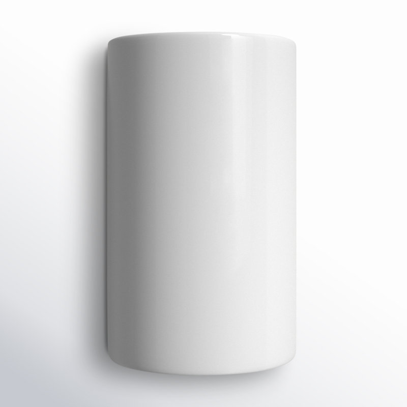 Nomad Ceramic Wall Light, Gloss White
