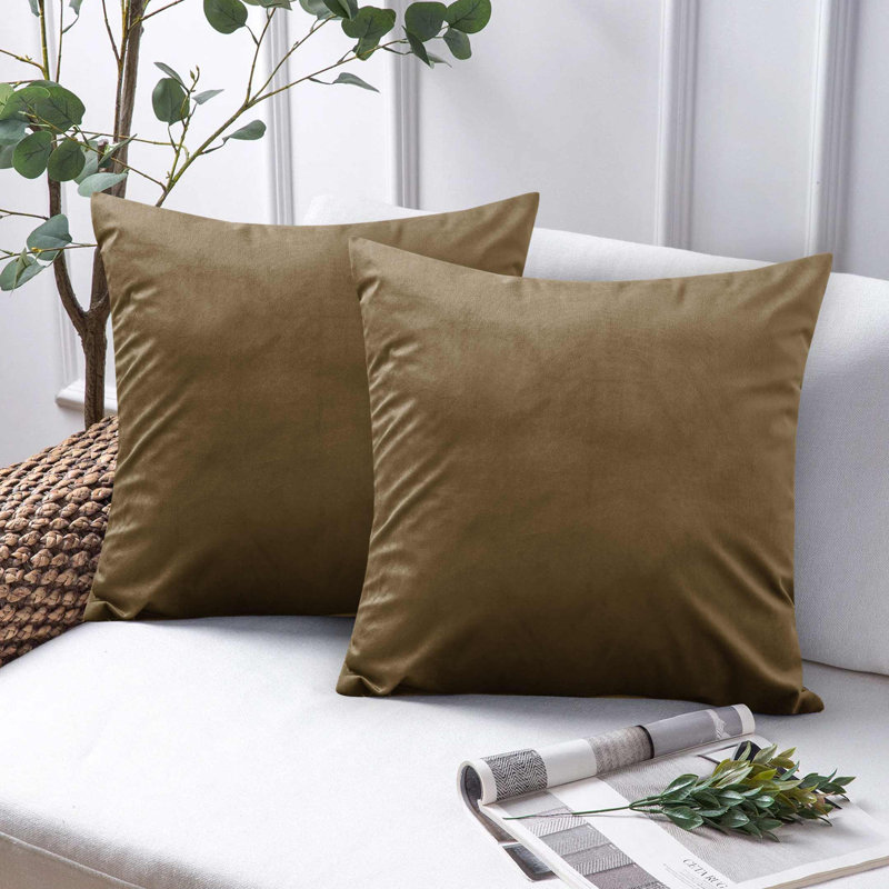 Balmers Square Pillow Cover, Coffee