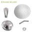 Pomme de douche ronde 10 po avec douchette cascade, nickel brossé, douche murale