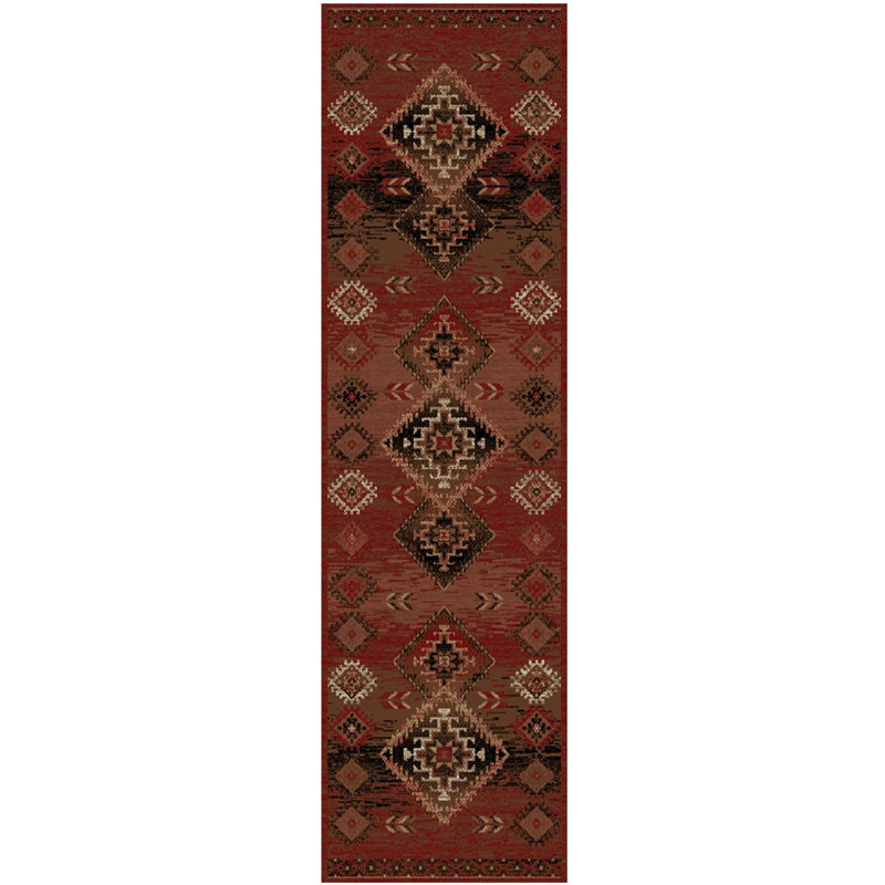 Tapis rouge Alleyna, Rectangle 2 pi 3 po x 7 pi 7 po
