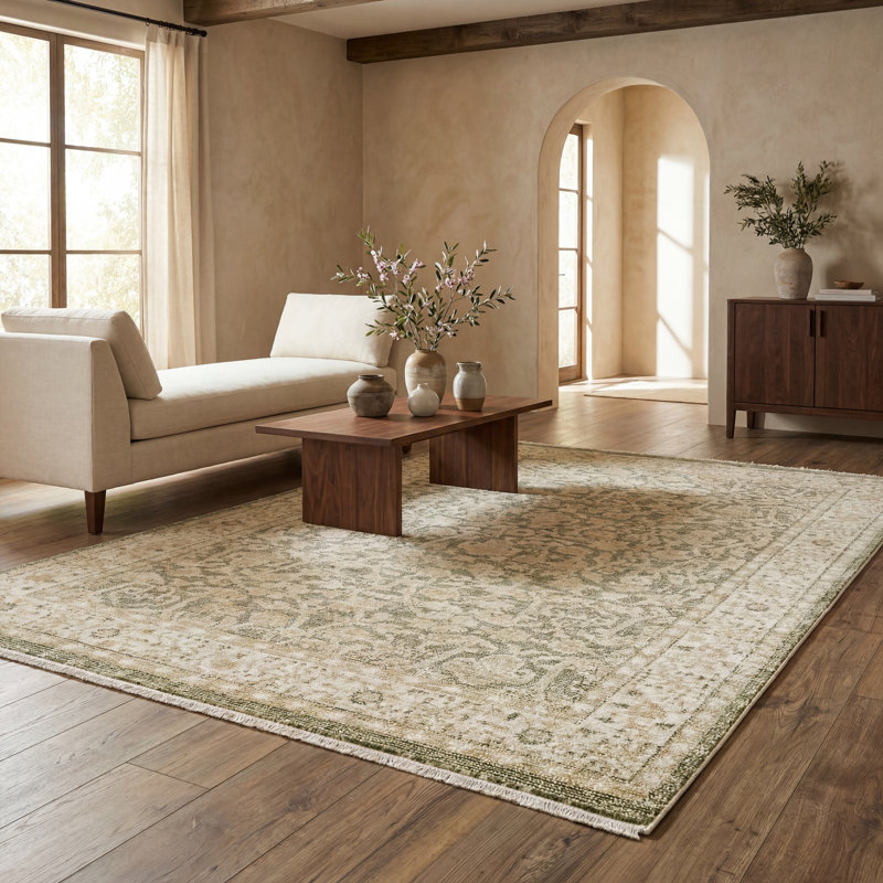 Tapis à franges Olin, Rectangle 2 pi 9 po x 5 pi