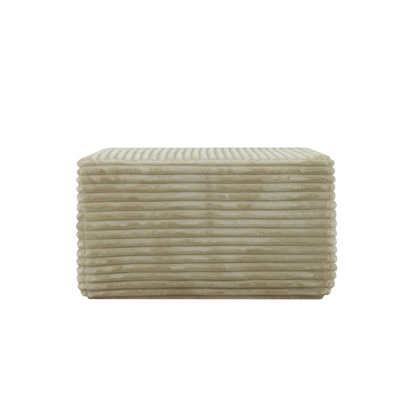 Repose-pieds moelleux, Beige