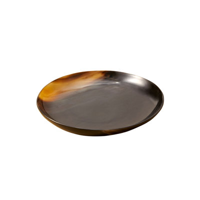 Assiette plate apéritif corne