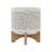 8" CHEVRON PLANTER W/ WOOD STAND
