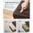 30 Inches Folding Storage Ottoman Bench With Flipping Lid, Storage Chest Footstool, Faux Leather-2010356319