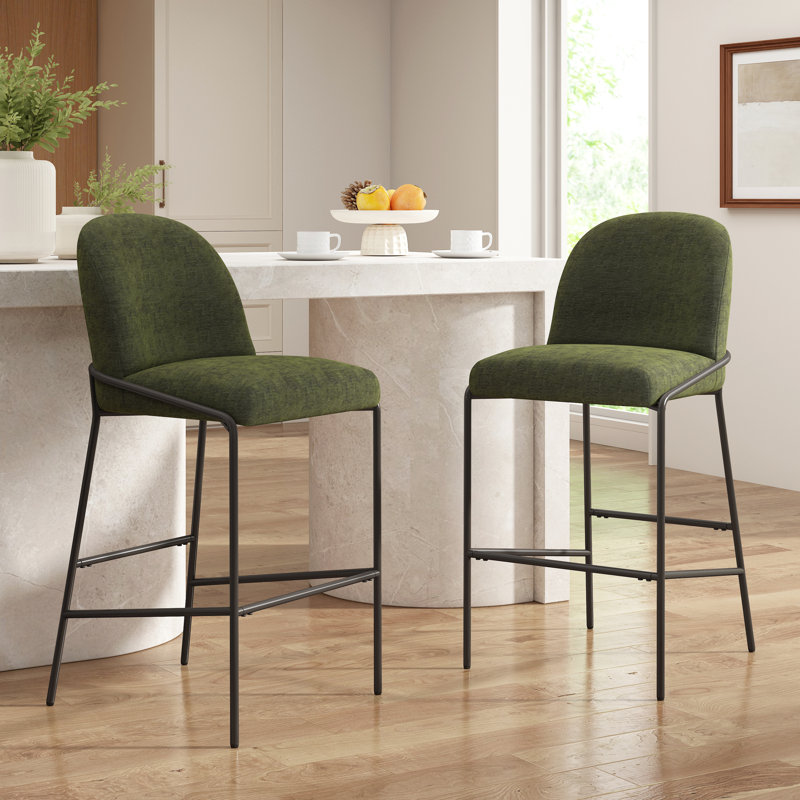 Tabouret de bar Galen, Vert
