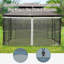 Paroi de remplacement 10 'X 13' Gazebo (filet crème) - 4 panneaux à fermeture à glissière, filet moustiquaire pour tente (paroi latérale seulement, filet noir)