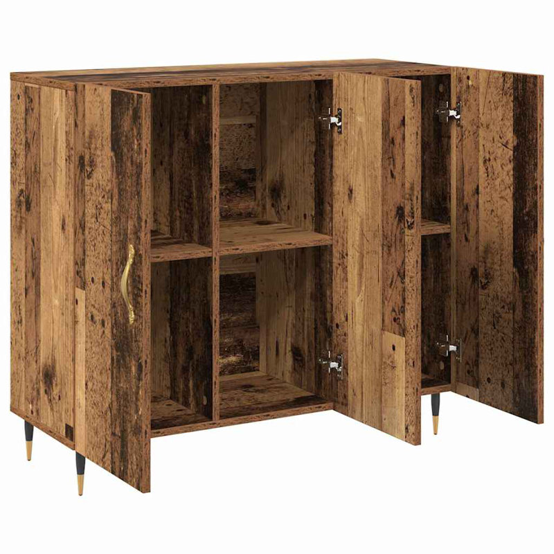 Sideboard 90 X 34 X 80 Cm Engineered Wood, Wood