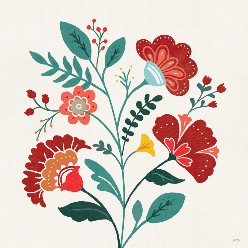 Style floral III, H 12 po x l 12 po