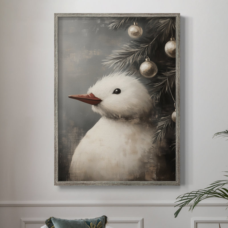 Art de Noël des Fêtes - série 2-CDII, reproduction encadrée - bois massif, H 30 po x l 24 po