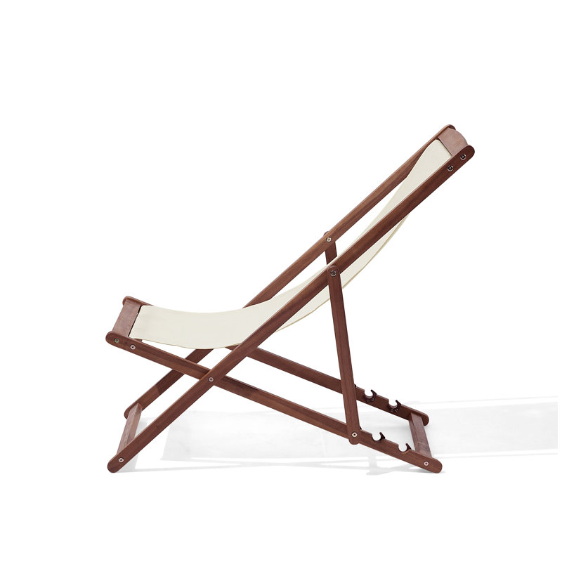 Lux Folding Deck Chair, Dark Brown