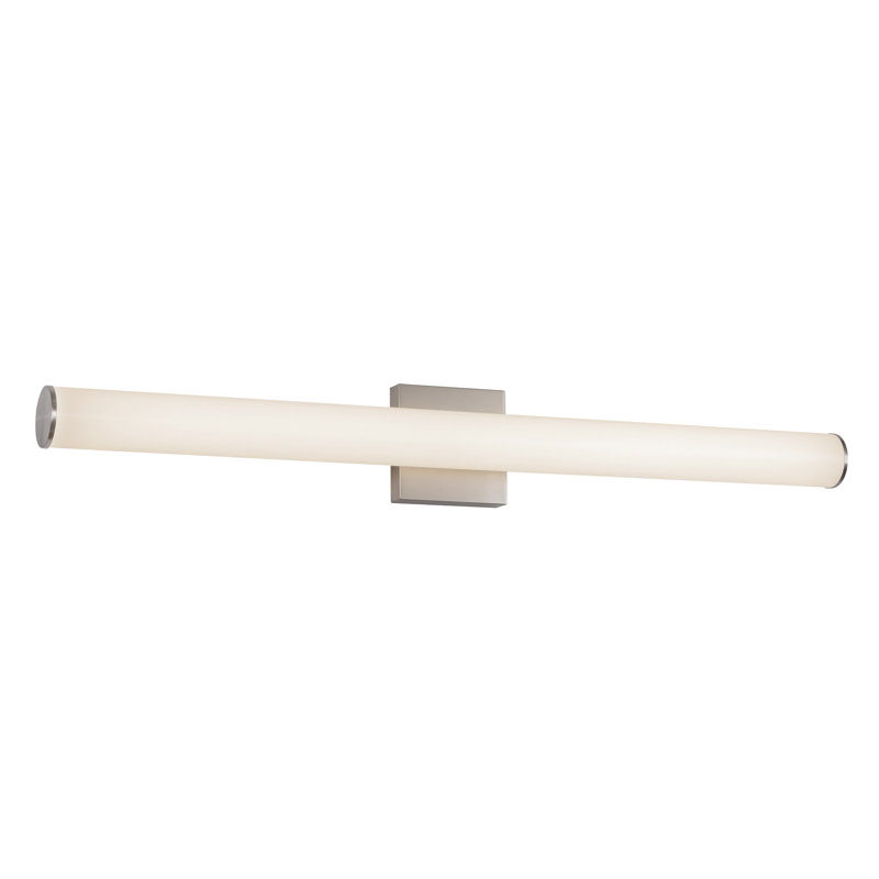 Rico 36-in Black dimmable LED Wall Sconce, Nickel