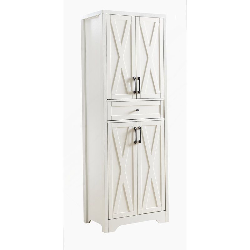 Armoire d'appoint 66 ", blanc, Blanc