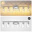 Applique murale de salle de bain à 6 lumières, fini nickel argenté brossé, abat-jour cylindrique en verre transparent, idéale pour les hôtels et les salles de bain principales.