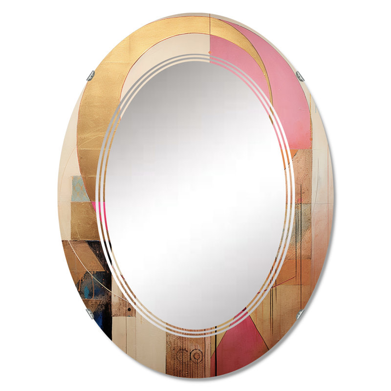 Newbridge - Miroir mural moderne ovale, 30 po x 20 po