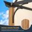 Pergola en aluminium avec auvent Happatio-96831435
