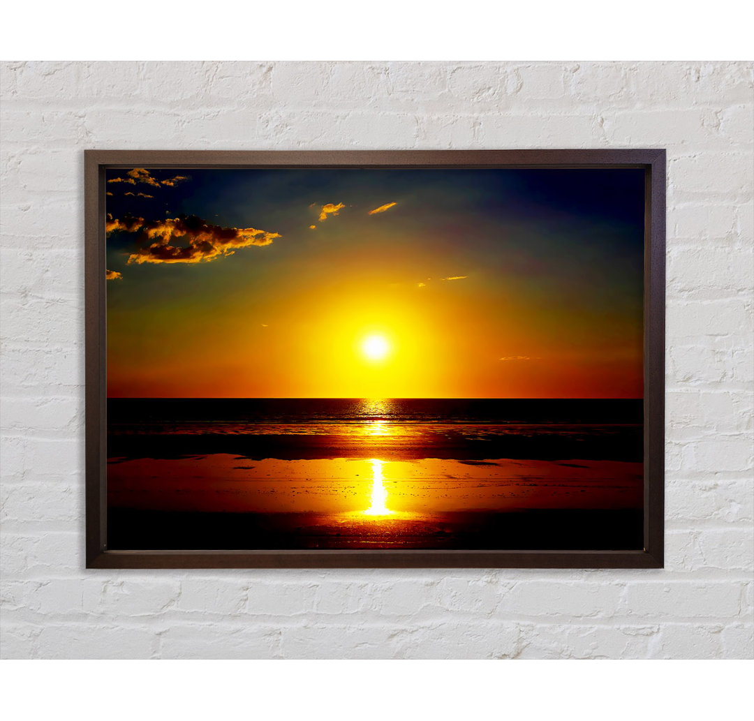 Piercing Yellow Sun Refections - Single Picture Frame Kunstdrucke auf Leinwand