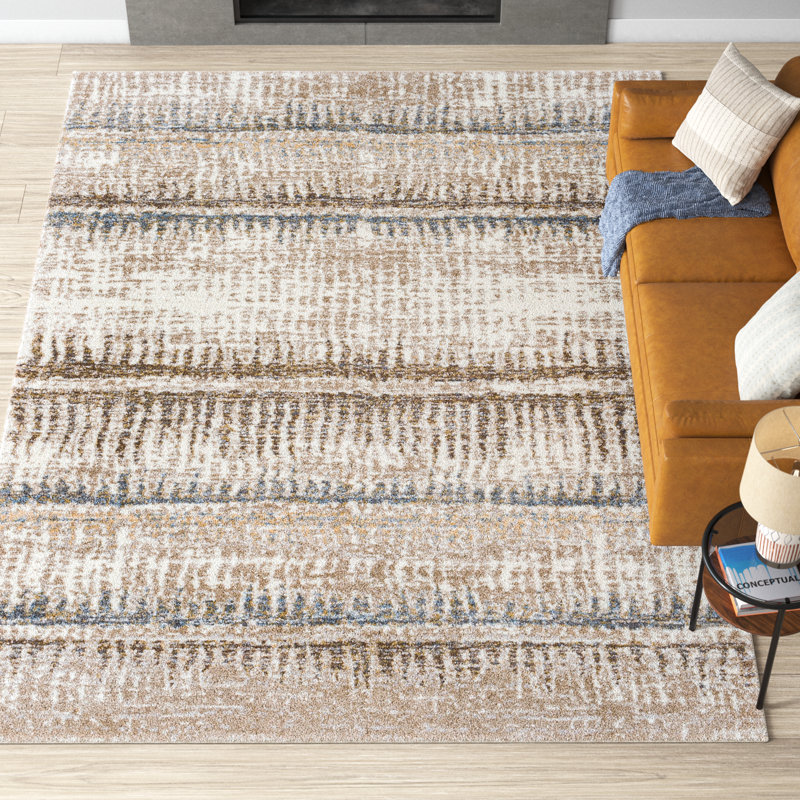 Maez Abstract Area Rug, Rectangle 8'10" x 12'