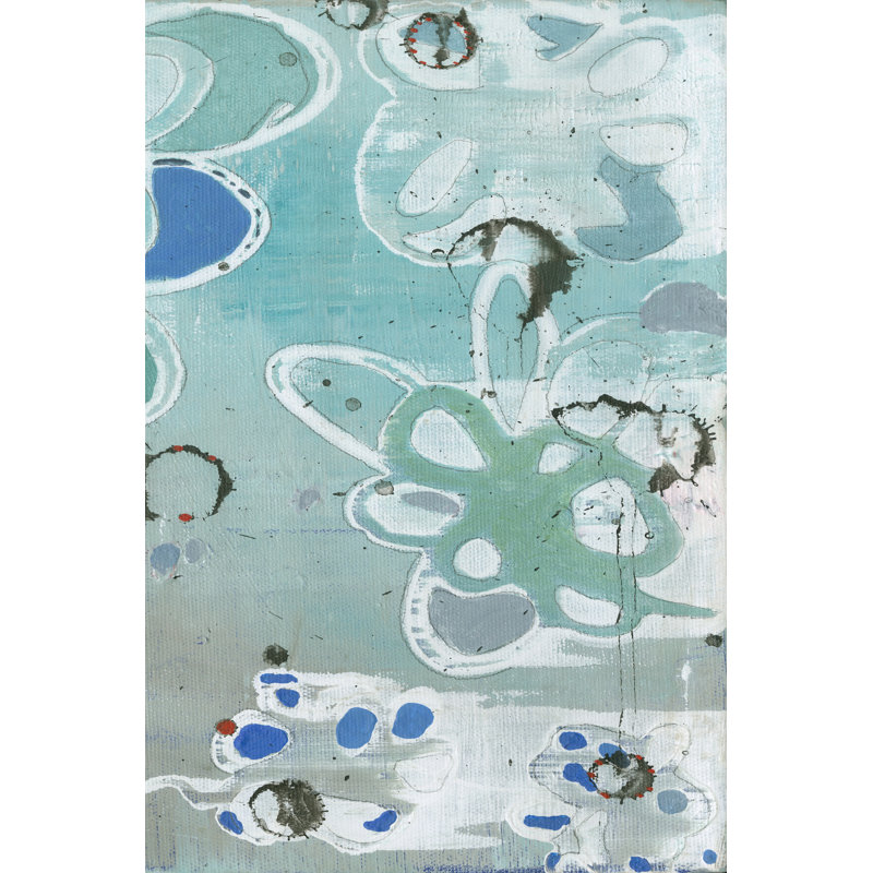 Flowers Abstracted II by Jodi Fuchs - Wrapped Canvas Painting, 30cm H x 20cm W x 3.8cm D
