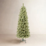 National Tree Company, First Traditions Collection, 6Ft Artificial Arcadia Pine Cashmere Slim Christmas Hinged Tree