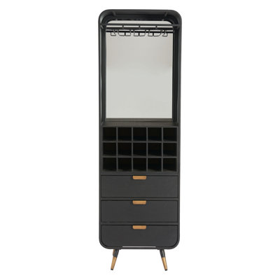 Magara Bar Cabinet Black