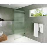 Gaia 36 in. x 78 in. Frameless Fluted Single Fixed Shower Panel