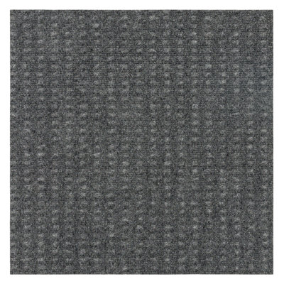 18'' x 18''  Indoor/Outdoor Level Loop Peel & Stick Polyester Carpet Tile (Pack of 10) (22.5 sqft/Box)