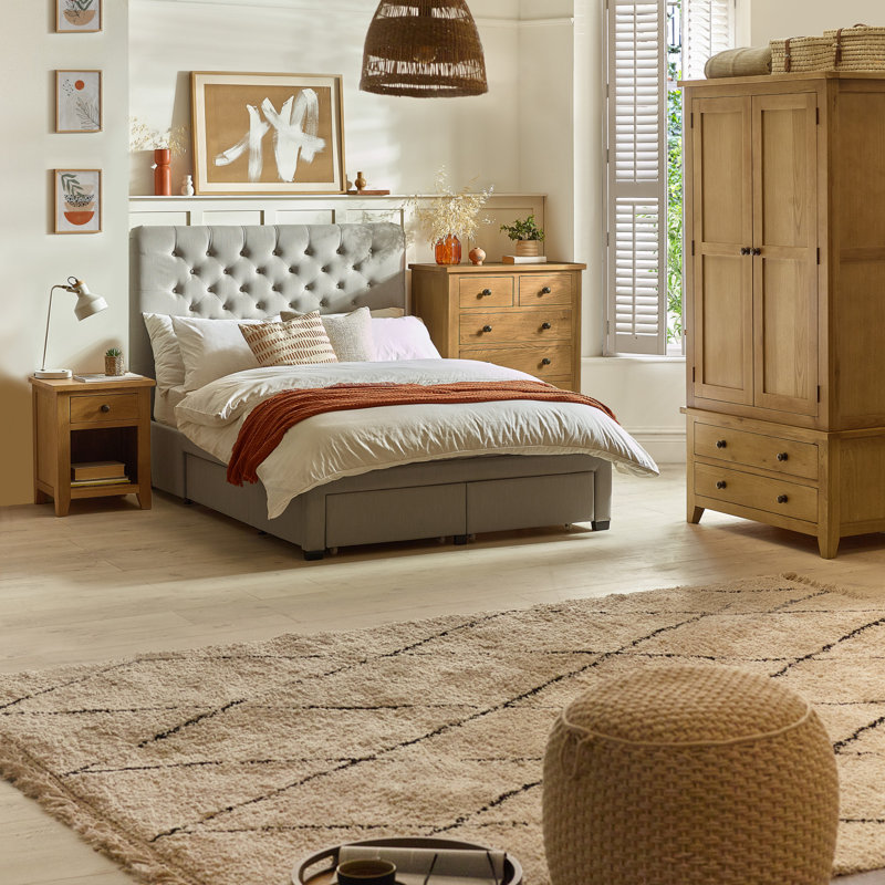North Castle 2 Door Solid Wood Wardrobe