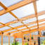 Ensemble de serre d'extérieur en bois de cèdre et polycarbonate de 12 pi x 7 pi avec PowerPort Backyard Discovery Zalie