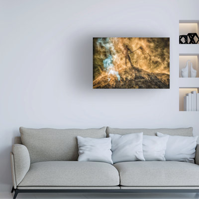 Art mural sur toile tendue - Art mural Adrian Popan «Charcoal Factory Iii» pour le salon, la chambre à coucher ou le bureau - 16 x 24