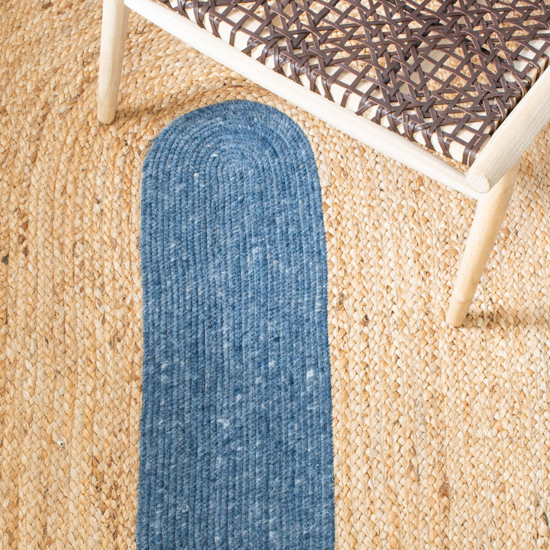 Novack Hand Woven Jute/Wool/Cotton Rug in Natural, Oval 4' x 6'