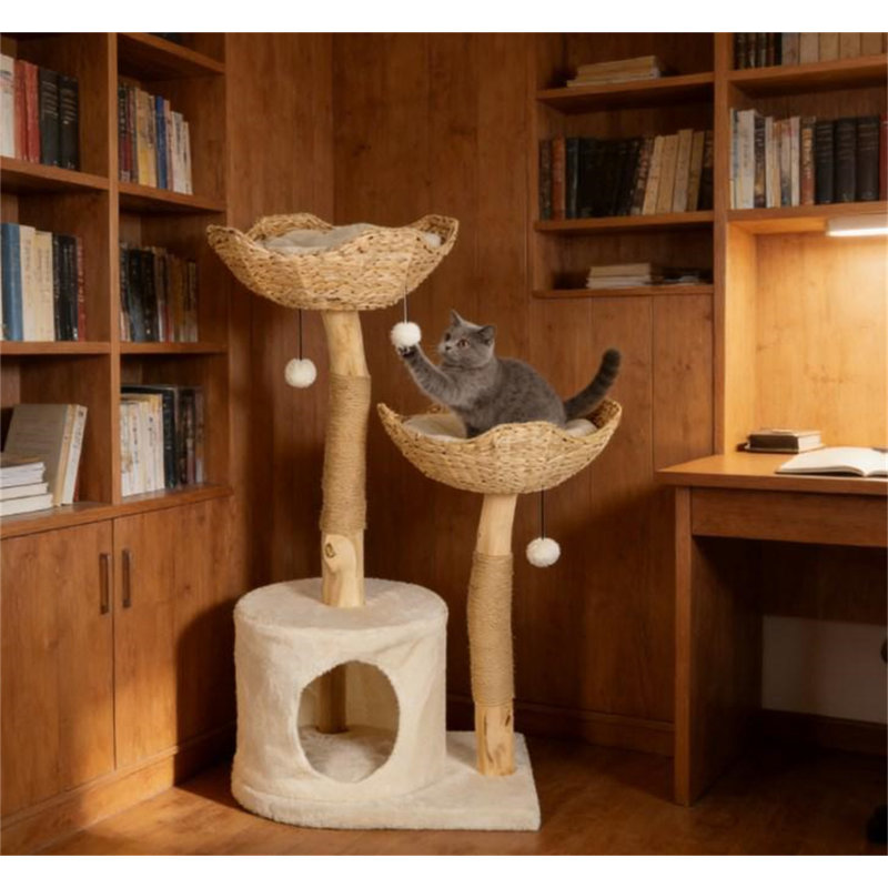 Arbre à chat, arbre à chat avec poteau à griffer