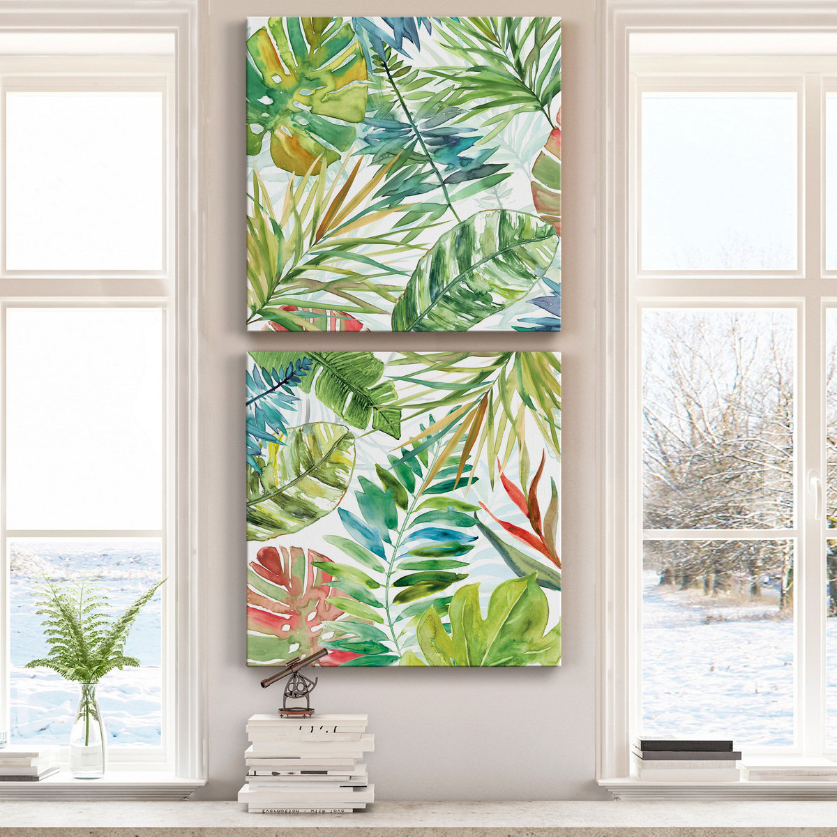 Bay Isle Home™ Tropical Sketchbook I - 2 Piece Wrapped Canvas Painting ...