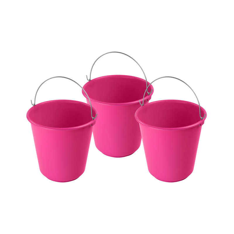 Ensemble de seaux en plastique Arlmont & Co., Rouge, 3