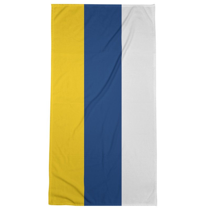 Microfiber Bath Towel, Tennessee Red Football Gold/Navy Blue