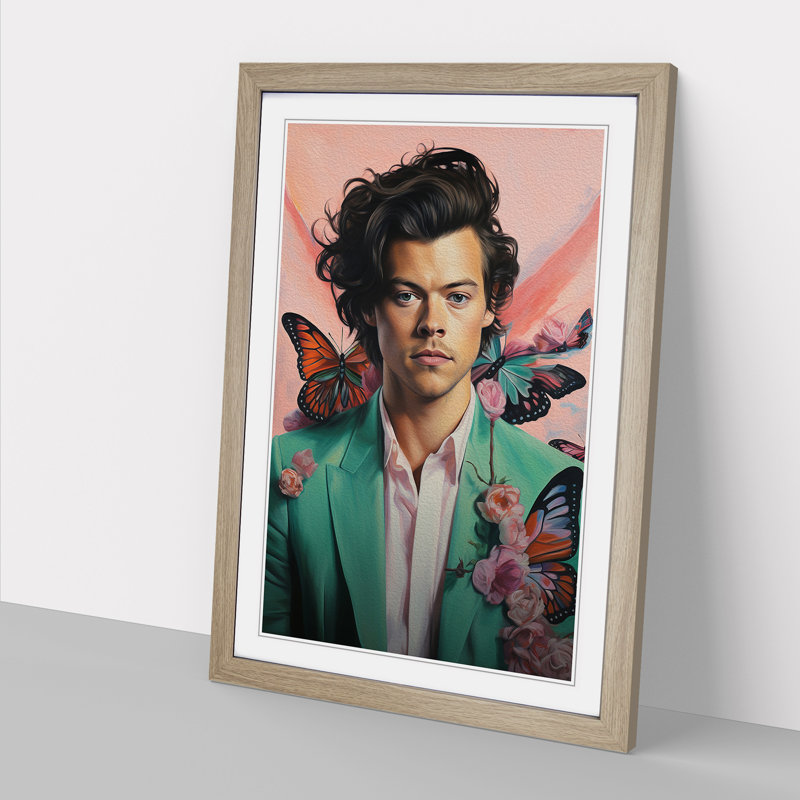 Harry Styles Symbolism - Framed Print